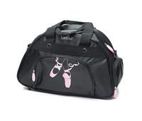 Girls Sports Bag with Shoe Compartment Black