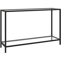 Console Table Transparent 120x35x75 cm Tempered Glass