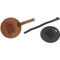 Pu Leather Golf Tee Holder Keychain In 2 Options & 2 Colours - Black