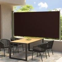 Patio Retractable Side Awning 160x300 cm Brown