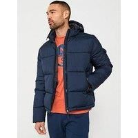 North Sails Beam Hooded Puffer Jacket - Navy