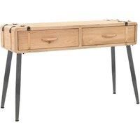 Console Table Solid Fir Wood 115x40.5x76 cm