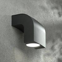 KLAMP outdoor wall light, height 13Â cm, one-bulb