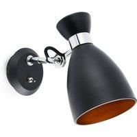 FARO BARCELONA Retro - beautiful wall lamp in black