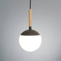 FARO BARCELONA Metal element in dark grey - Mine hanging lamp