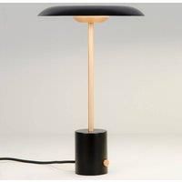 FARO BARCELONA Hoshi LED table lamp with dimmer, black and copper