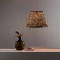 Faro Sumba Black, Rattan Dome Pendant Lamp 3000K