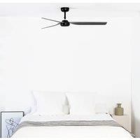 FARO BARCELONA Punt M ceiling fan, DC, 3 blades, black