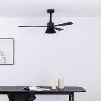 FARO BARCELONA Amelia Cone ceiling fan, LED light, black