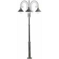 Nautica 3 Light Lamp Post Rust Brown E27