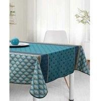 Stain Resistant Tablecloth Glamour Blue