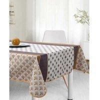 Stain Resistant Tablecloth Glamour Beige