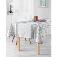 Stain Resistant Tablecloth Abanicoswhite