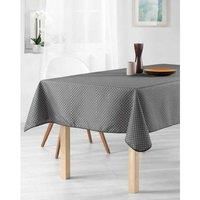 Stain Resistant Tablecloth Grey Waves