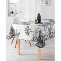 Stain Resistant Tablecloth Grey Palms