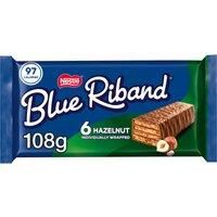 Blue Riband Milk Chocolate Hazelnut Wafer Biscuit Bar Multipack 18g 6 Pack