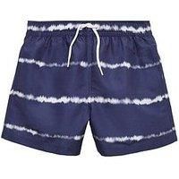 Mango Boys Striped Swim Shorts - Navy