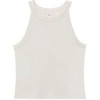 Mango Girls Sleeveless Vest Top - Light Cream