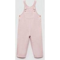 Mango Younger Girls Dungarees - Light Pink