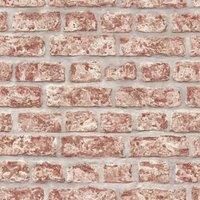 Noordwand Topchic Wallpaper Bricks Red and Grey