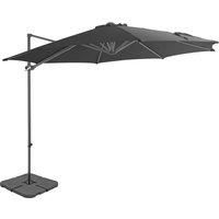 Outdoor Umbrella with Portable Base Anthracite