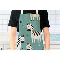 Kids' Colourful Zebra Apron - (1 Or 2 Pack) - Black