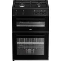 BEKO FDG6201K 60 cm Gas Cooker - Black, White