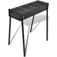 BBQ Stand Charcoal Barbecue Square 75 x 28 cm