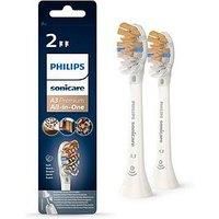 Philips Sonicare Genuine Sonicare A3 Premium All-in-One Brush Head for Complete Care, Pack of 2, White, HX9092/10, 30 g, 2-Count