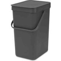 Brabantia Sort & Go Built-in Bin, Plastic, Grey/Mint, Assorted Colors , Sizes