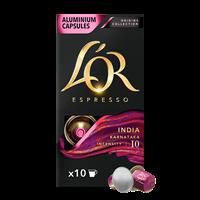 L/'Or Espresso India - Nespresso Compatible Coffee Capsules (Pack of 1, 10 capsules in total)