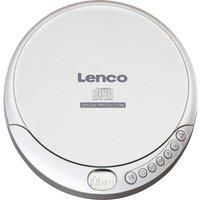 Lenco CD-201 Portable CD Player CD, CD-R, CD-RW, MP3 Battery Charging Function, Silver