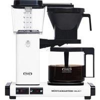 Moccamaster 53823 KBG Select UK Plug Filter Coffee Machine, Aluminium, 1520 W, 1.25 liters - Matt White