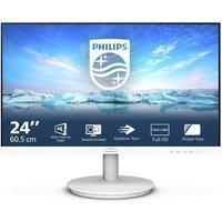 PHILIPS 241V8AW - 24" FHD Monitor with inbuilt Speakers (1920x1080, 75 Hz, VGA, HDMI) White