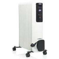 Princess 348631 Smart Oil Filled Radiator Portable Electric Heater 2000w White