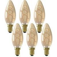 Calex Standard Gold Filament Flex Candle E14 4W Dimmable Light Bulb