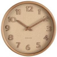 Karlsson Small Analogue Wall Clock - Sand Brown