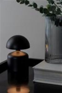 Present Time Impetu Metal LED Touch Table Lamp - Matt Black