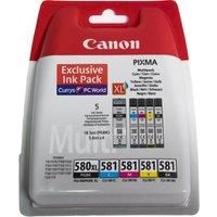 CANON PGI-580XL / CLI-581 Cyan, Magenta, Yellow & Black Ink Cartridges - Multipack, Magenta,Black,Yellow,Cyan