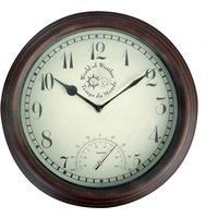 World Of Weather TF007 Wall Clock & Thermometer