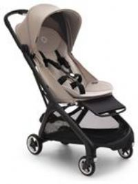 Bugaboo Butterfly Ultra Compact Travel Stroller, Small & Lightweight, Easy 1-Second Fold, Ergonomic and Extra Spacious City Pushchair from Baby to Toddler, Comfortable Steering, Black/Desert Taupe