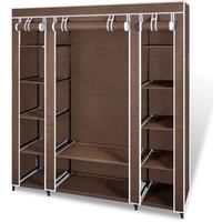 4-Shelved Fabric Portable Wardrobe