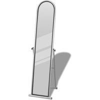 Free Standing Floor Mirror Full Length Rectangular Grey Bedroom Vanity vidaXL