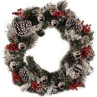 50Cm Snow Dusted Christmas Wreath