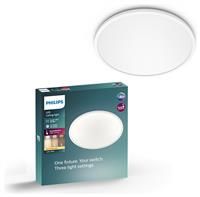 Philips LED SuperSlim SceneSwitch Dimmable Ceiling Light 2700K 15W [Warm White - White] For Indoor Home Lighting in Livingroom and Bedroom