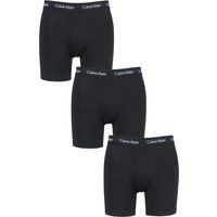 Calvin Klein Men's Boxer Brief 3pk, Black (Black with Black Wb Xwb), Large (Pack of 3)