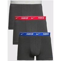 Nike 3Pk Trunk Boxers- Grey/Multi Waistband