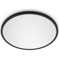 Philips Super Slim Flush to Ceiling Light - Black