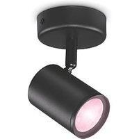 WiZ Imageo RGB & White LED Wifi-Connected Adjustable Spotlight Black 5W 345lm (826VG)