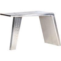 vidaXL Aviator Desk Silver 112x50x76 cm Metal